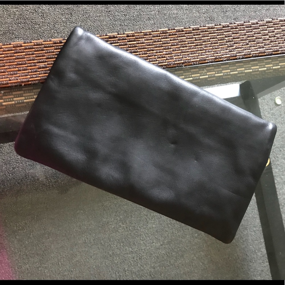 Ann Taylor leather clutch